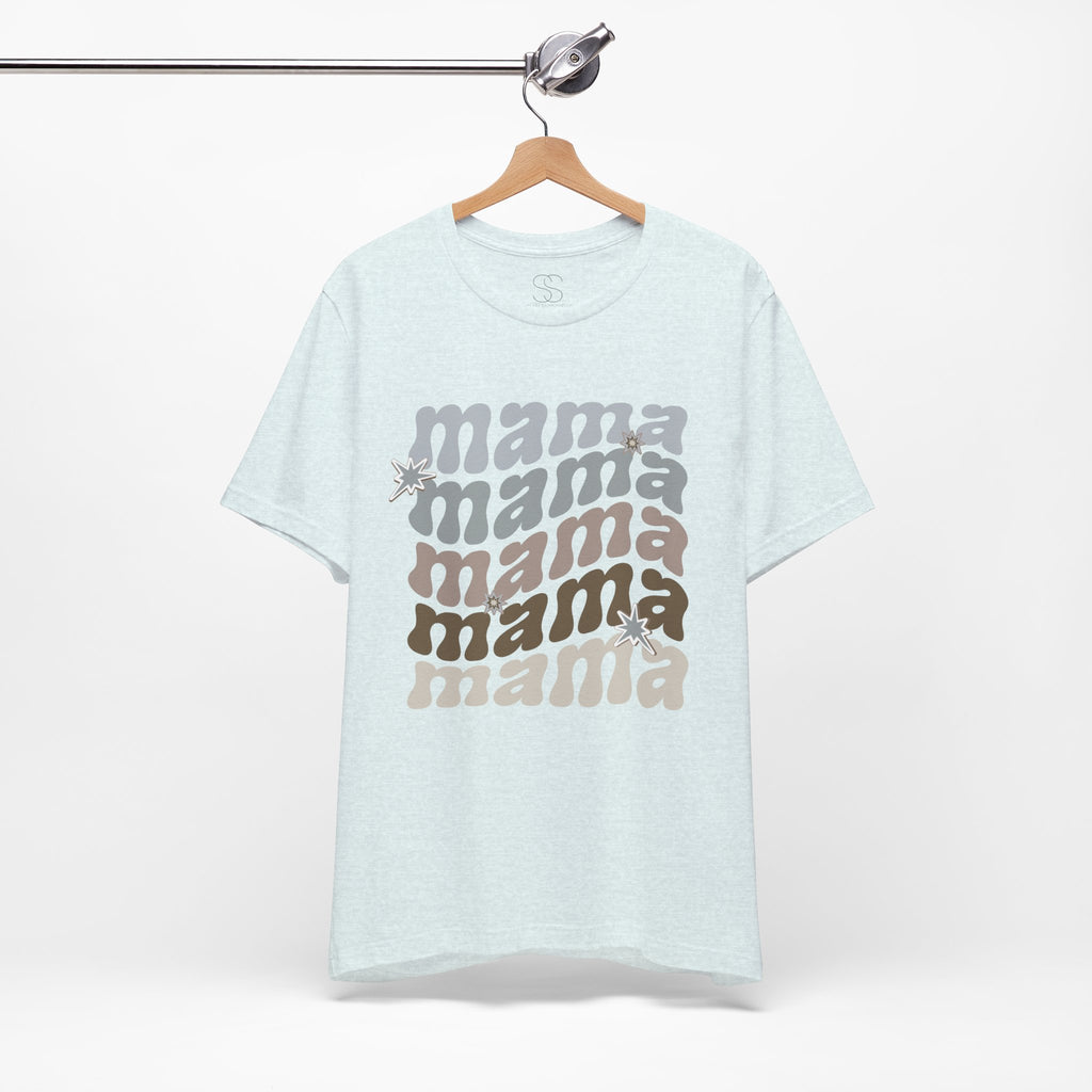 Mama Retro Tee — Vintage-Inspired 'Mama' Stacked Graphic T-Shirt