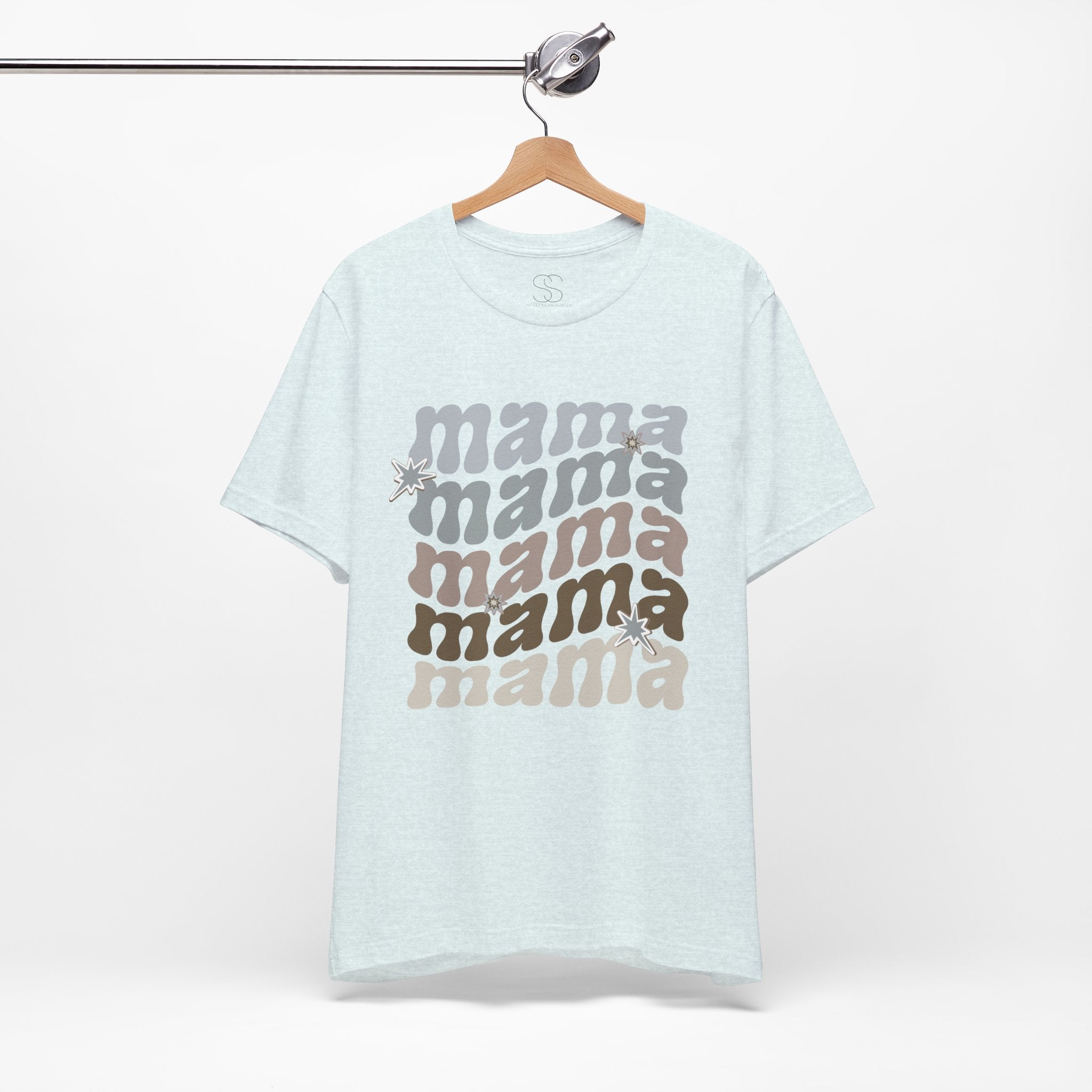 Mama Retro Tee — Vintage-Inspired 'Mama' Stacked Graphic T-Shirt