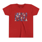 Retro 'America' Patriotic Graphic Youth T-Shirt