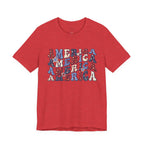 America Retro Adult T-Shirt - Vintage Patriotic 4th of July Tee