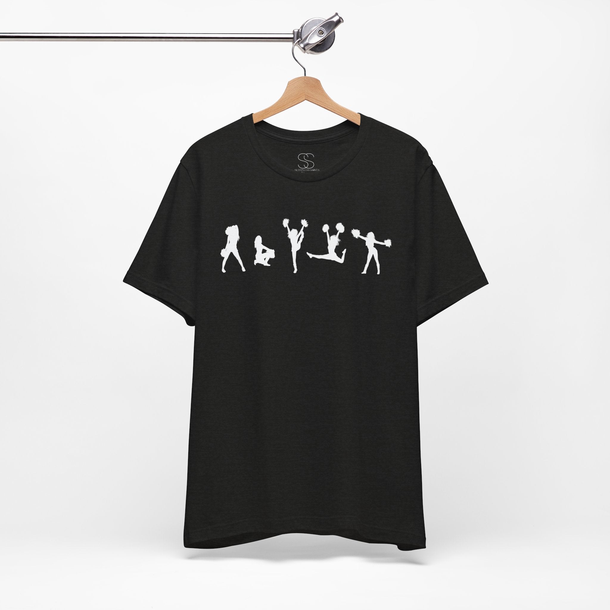 Cheer Poses T-Shirt — Cheerleading Silhouette Tee