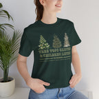 Tree Tops Glisten & Children Listen Holiday Graphic T-Shirt