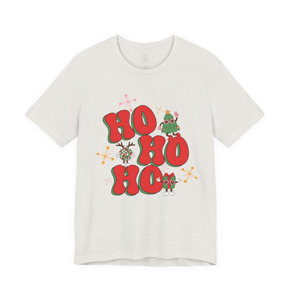 Christmas 'Ho Ho Ho' Tee – Festive Santa & Elf Holiday T-Shirt