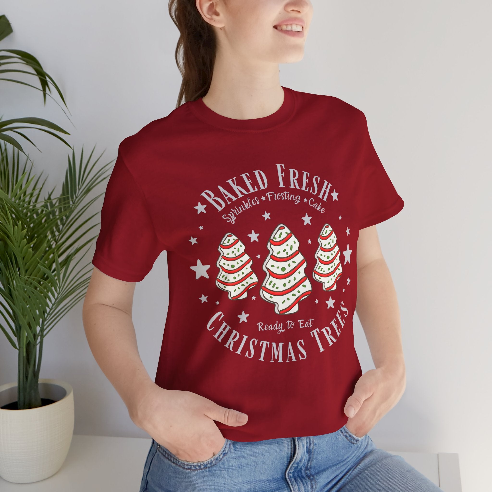 Baked Fresh Christmas Trees T-Shirt — Cute Holiday Baking Graphic Tee