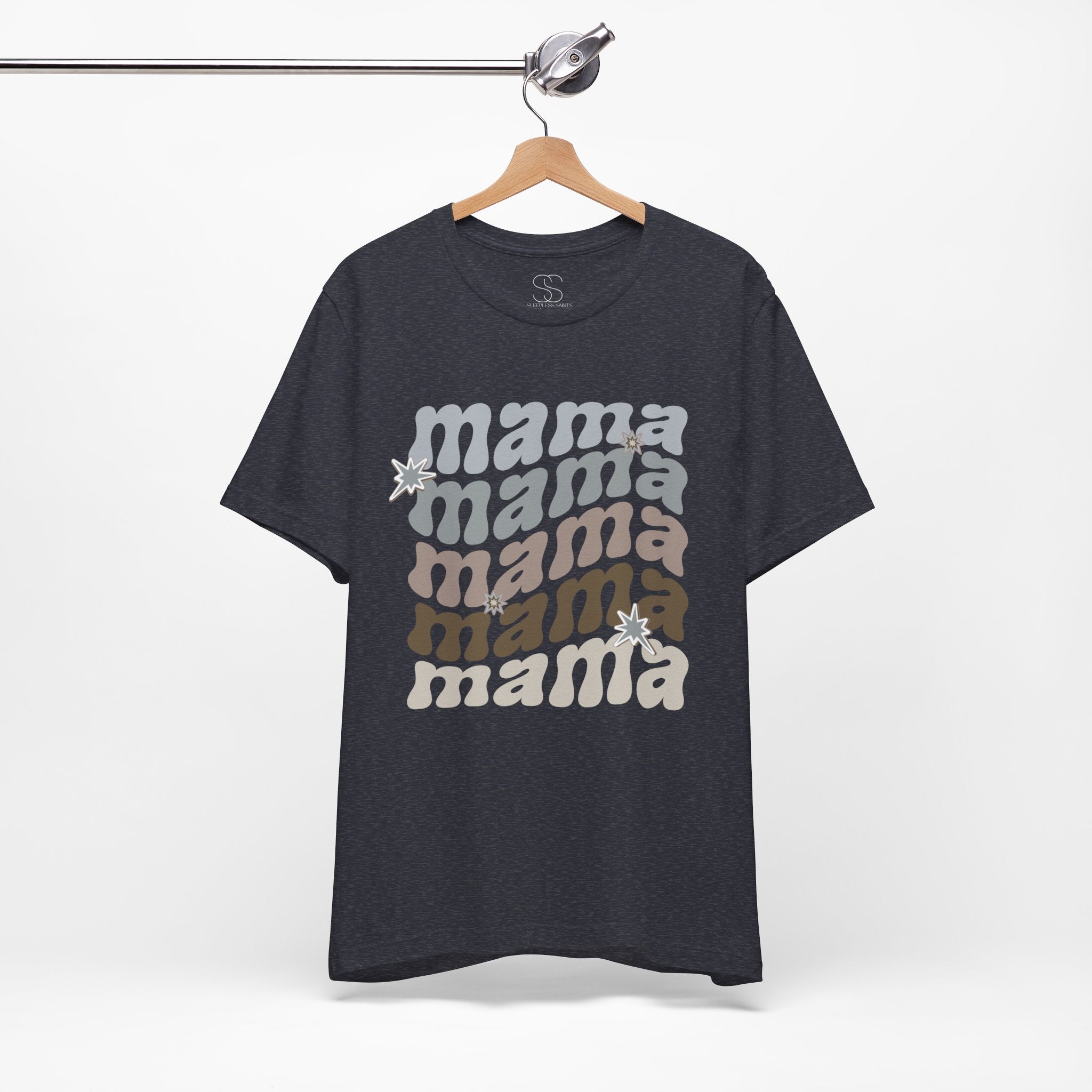 Mama Retro Tee — Vintage-Inspired 'Mama' Stacked Graphic T-Shirt