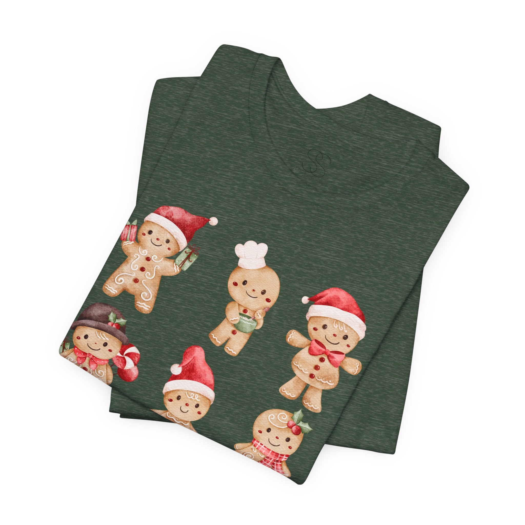 Christmas Gingerbread Characters Tee – Cute Holiday Cookie Shirt