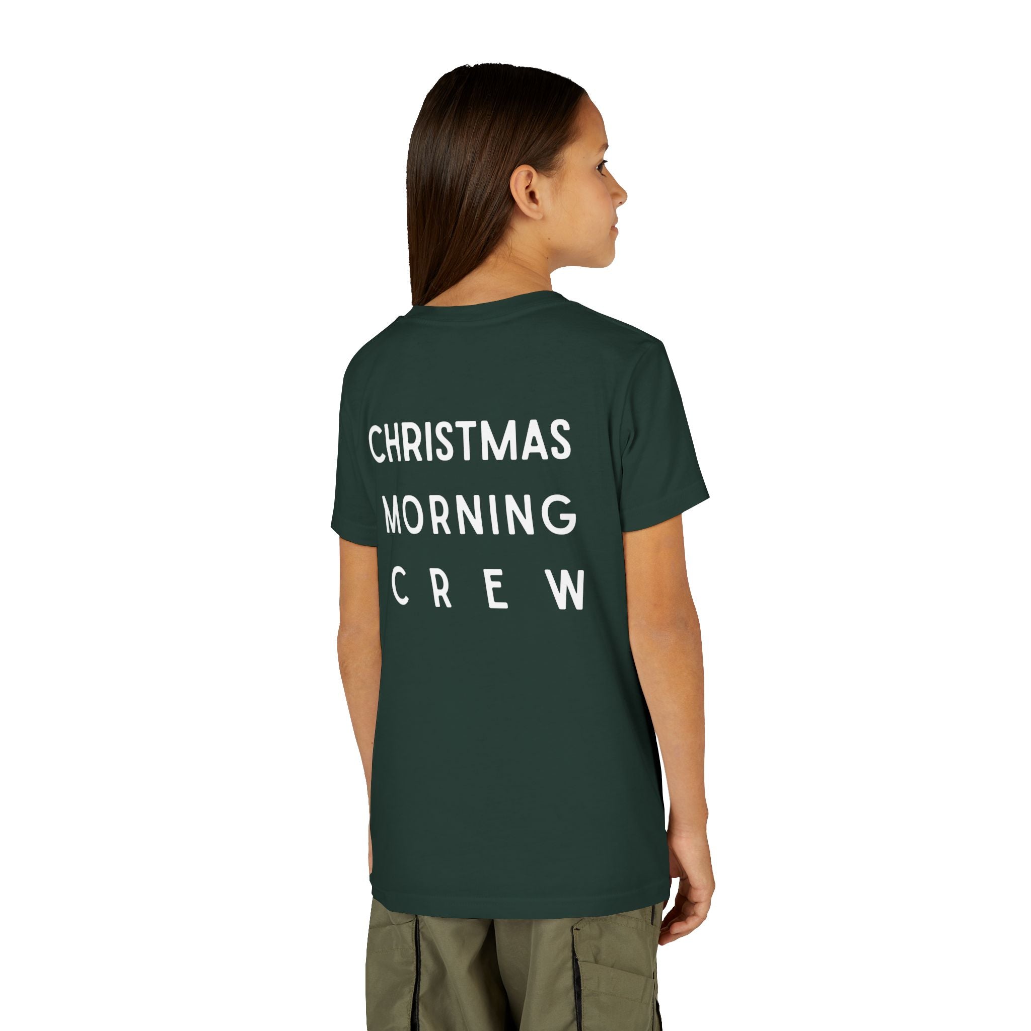 Youth Tee — "Christmas Morning Crew" Holiday Kids T-Shirt