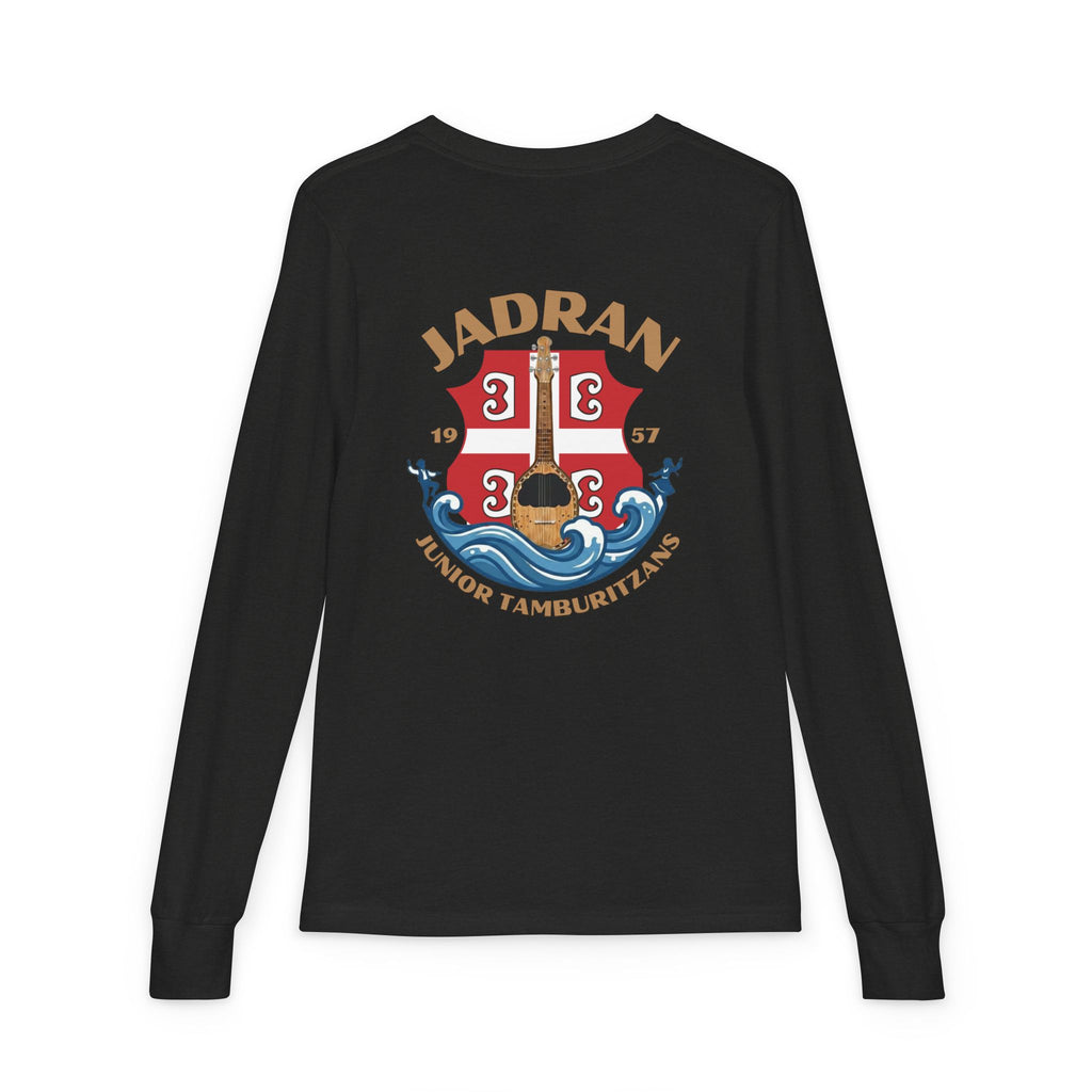 Jadran Junior Tamburitzans Youth Long Sleeve Tee - Serbian Logo