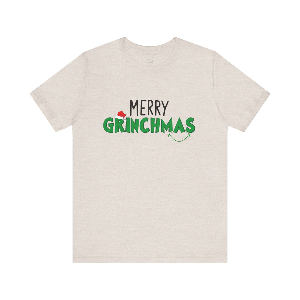 Merry Grinchmas Tee - Unisex Short Sleeve Christmas Shirt