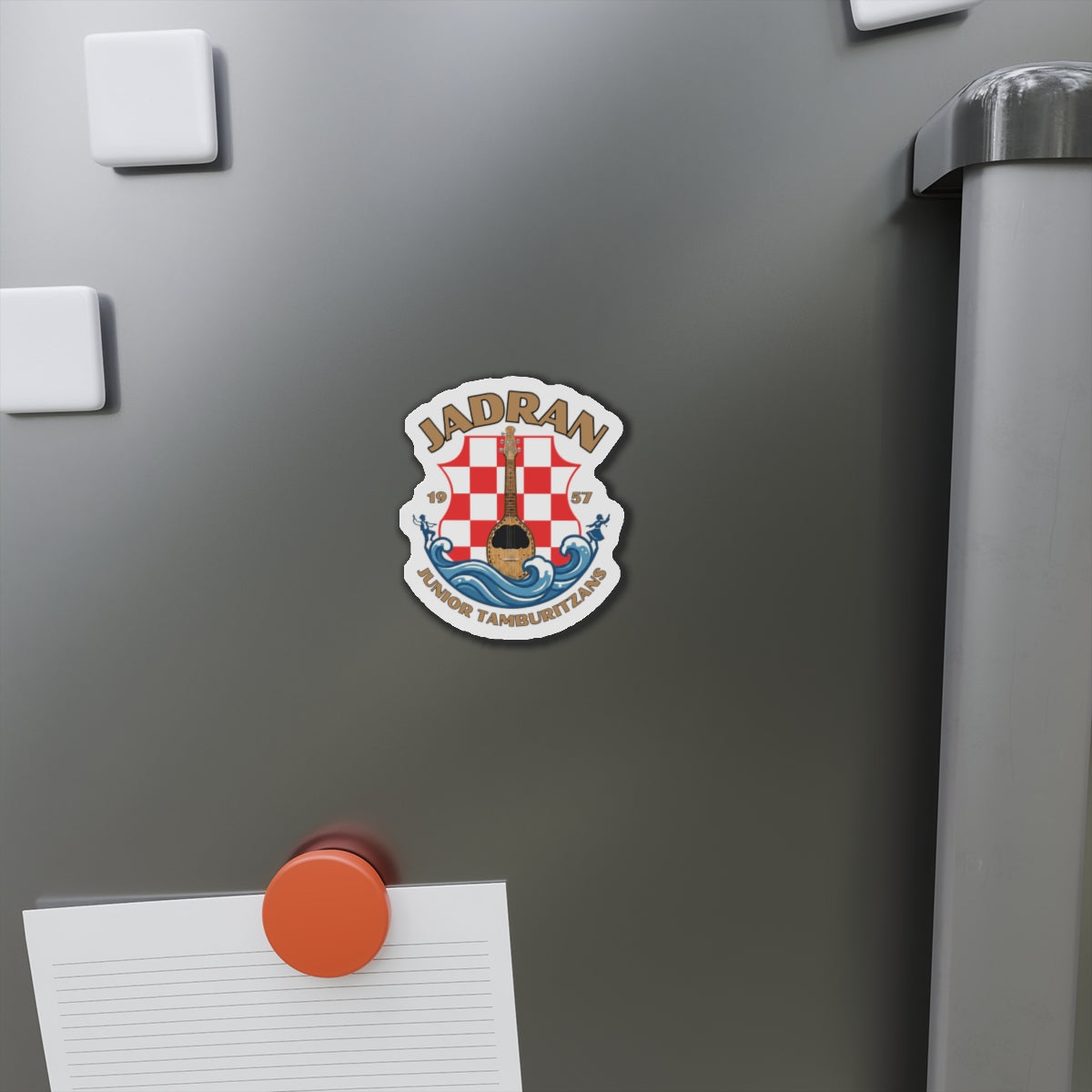 Jadran Junior Tamburitzans Crest Die-Cut Magnet