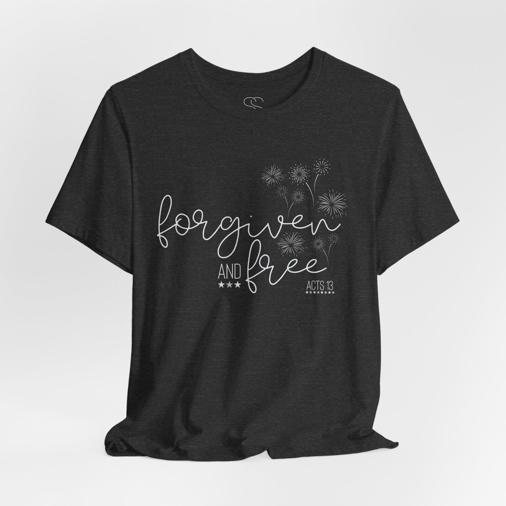 Forgiven and Free T-Shirt - Christian Faith Tee (Acts 13)