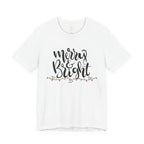 Merry & Bright Christmas Tee - Holiday Light Script T-Shirt