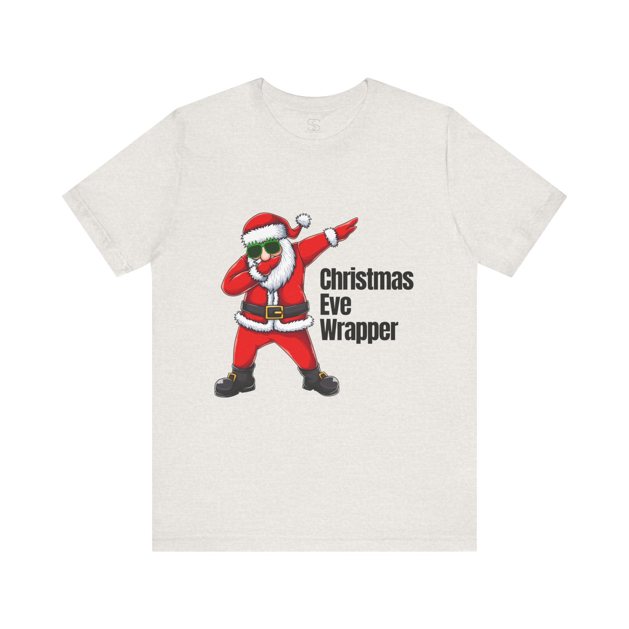 Christmas Eve Wrapper T-Shirt — Dabbing Santa Holiday Tee