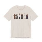 Religious Figures Lineup Tee — Saints & Clergy Portrait T-Shirt