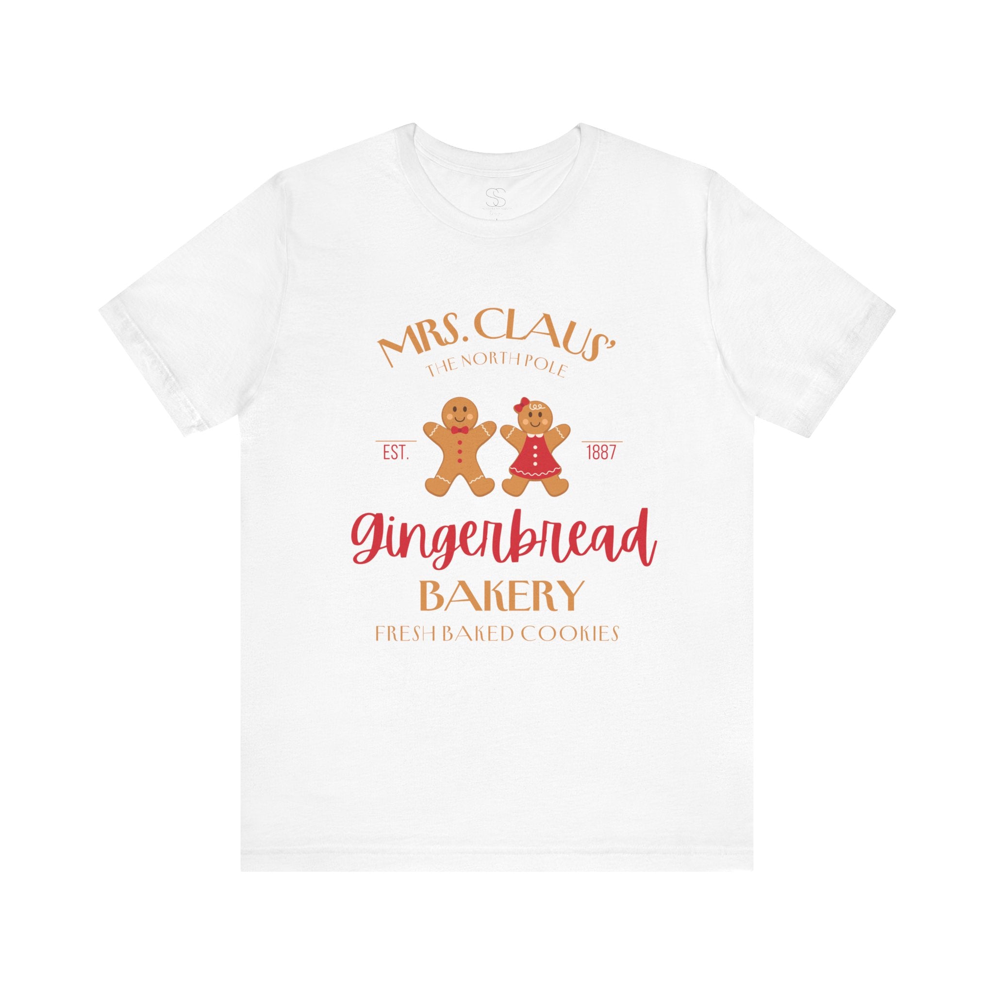 Gingerbread Bakery T‑Shirt – "Mrs. Claus' Gingerbread Bakery" Holiday Tee