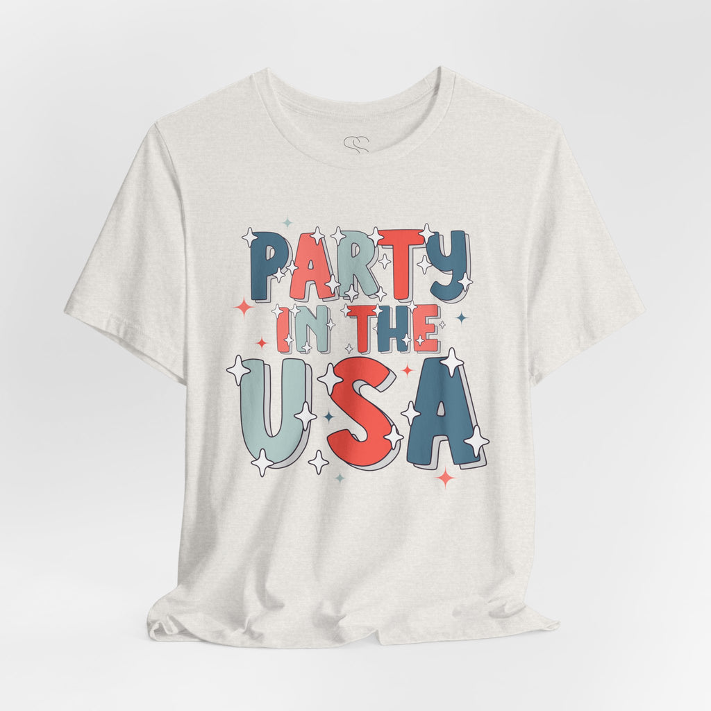 Party in the USA T-Shirt - Patriotic Fourth of July Graphic Tee