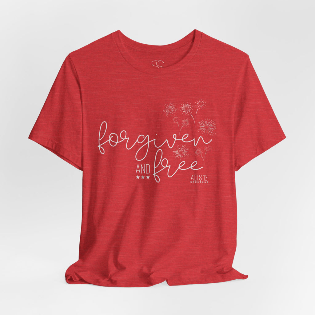 Forgiven and Free T-Shirt - Christian Faith Tee (Acts 13)
