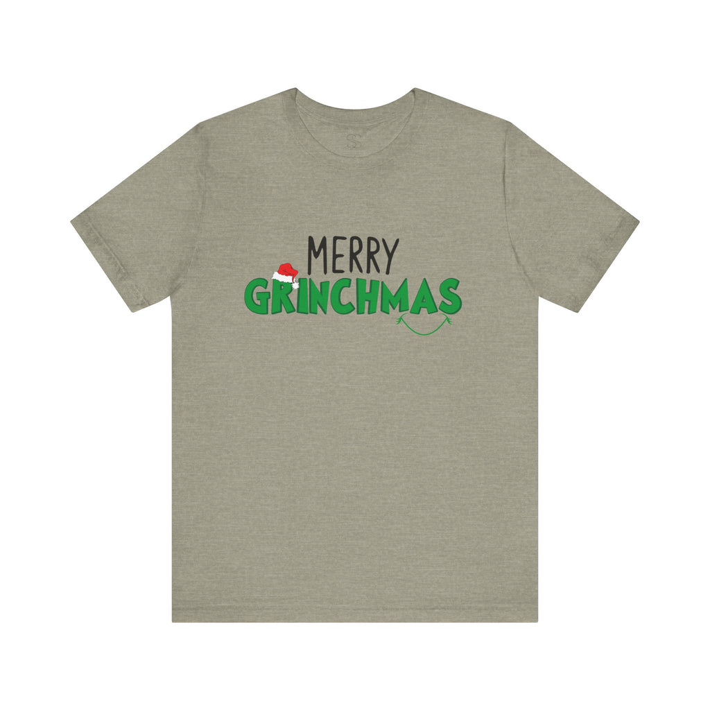 Merry Grinchmas Tee - Unisex Short Sleeve Christmas Shirt