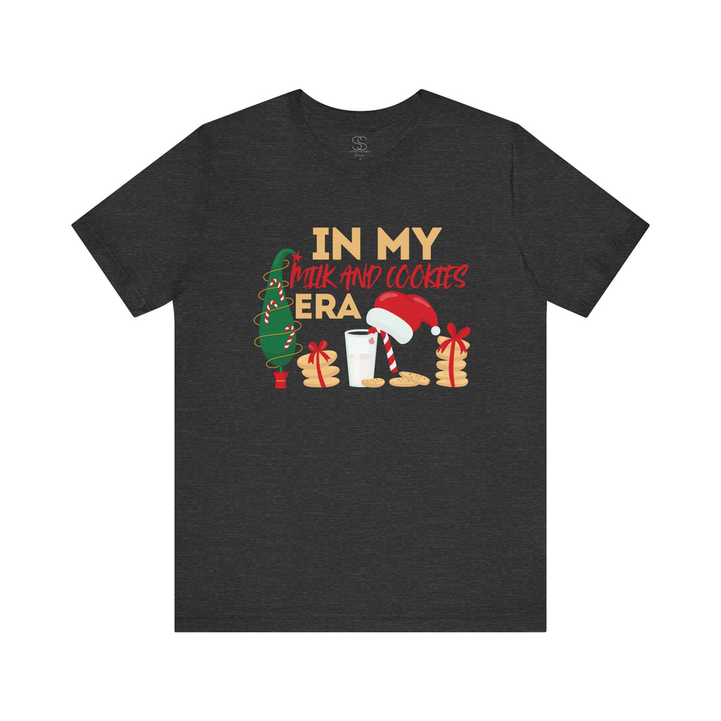 Christmas Cookie & Milk Tee - "In My Milk And Cookies Era" Holiday T‑Shirt
