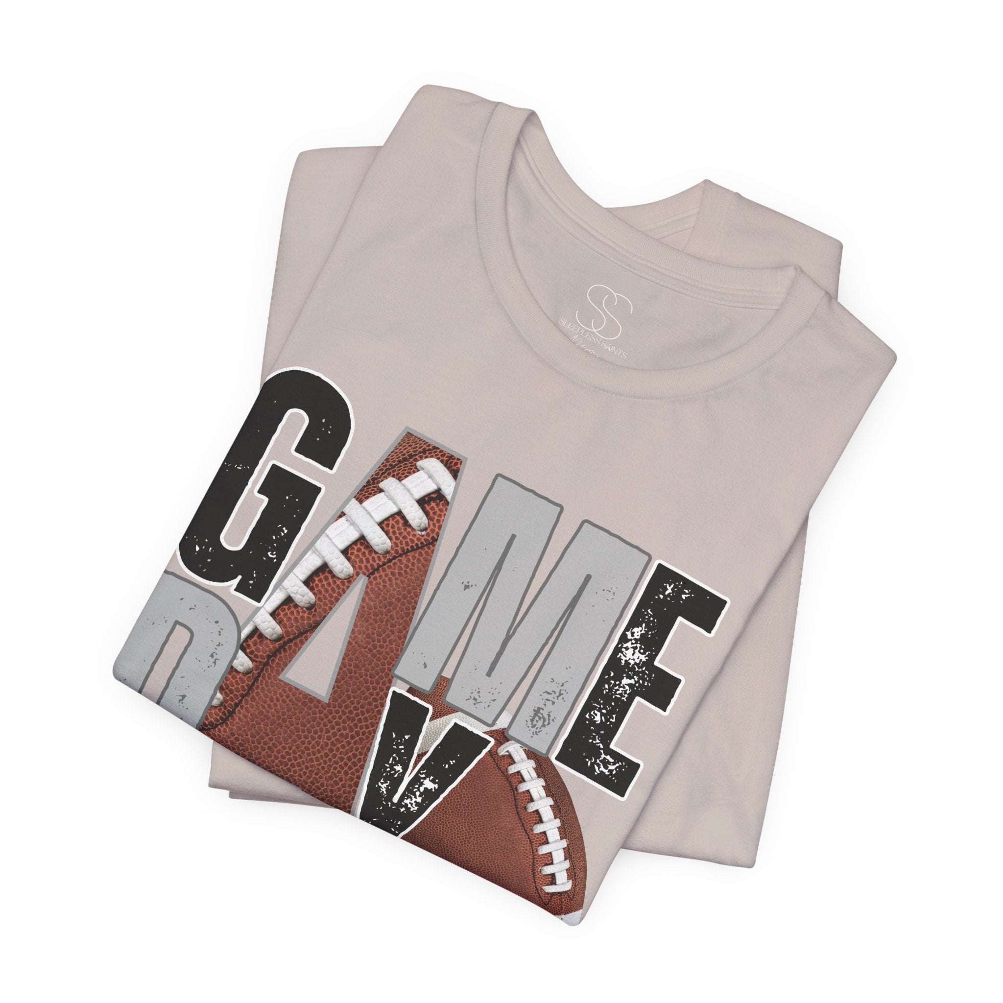 Game Day Football Tee — "Game Day" Graphic Short Sleeve Shirt