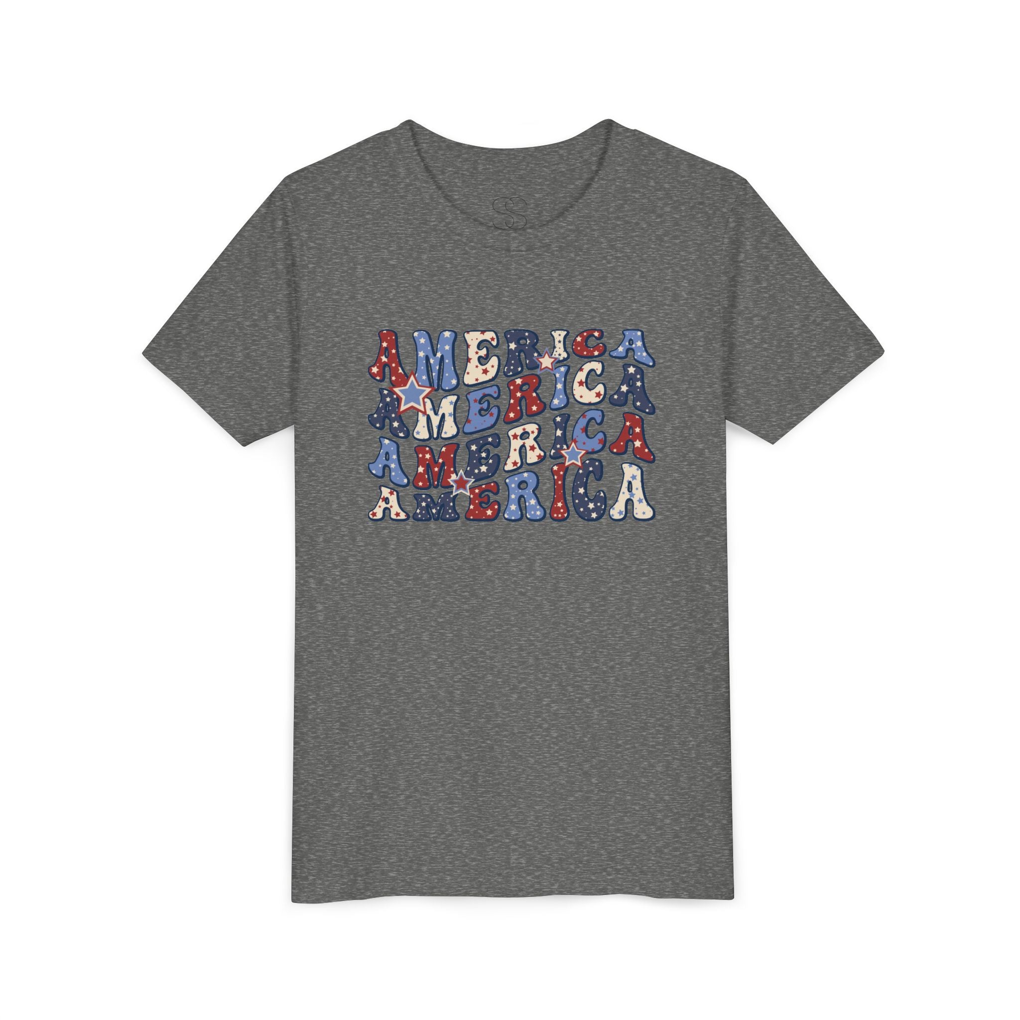 Retro 'America' Patriotic Graphic Youth T-Shirt
