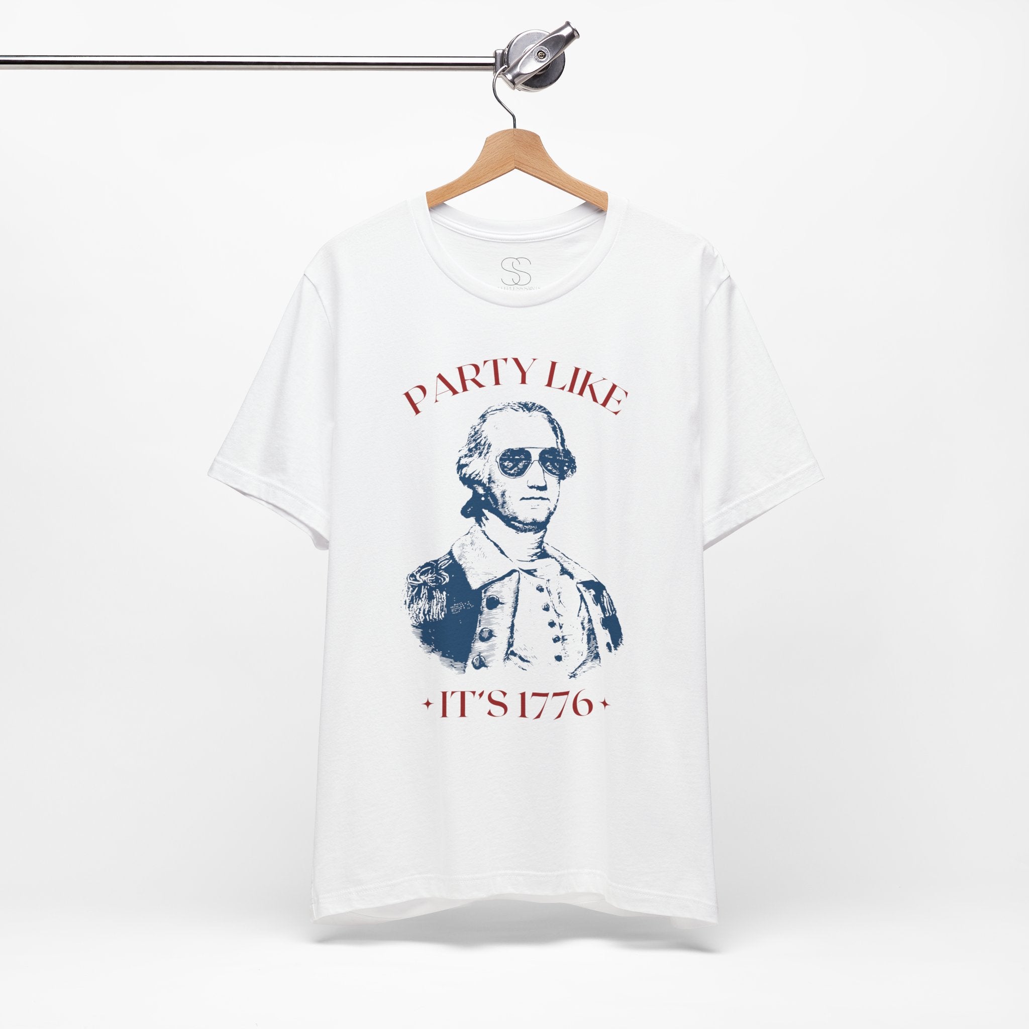 Party Like It’s 1776 T-Shirt - Patriotic George Washington Fourth of July Tee