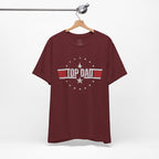 Top Dad Retro Military Stripe T‑Shirt