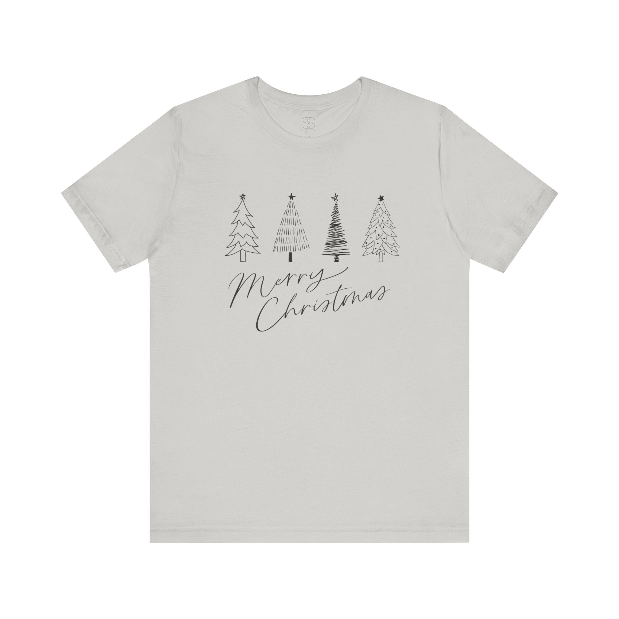 Merry Christmas Minimal Tree Tee
