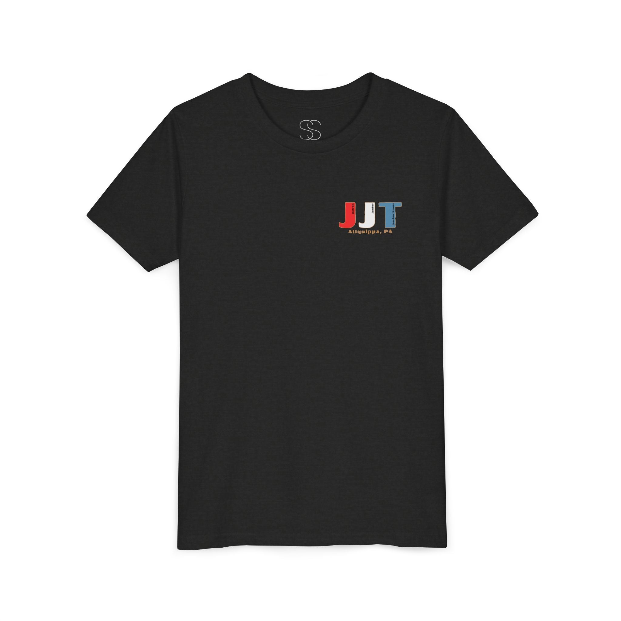 Jadran Junior Tamburitzans Kid Shirt - White and Red Lettering & Serbian Logo