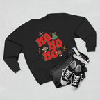 Ho Ho Ho Christmas Sweatshirt — Festive Elf & Reindeer Holiday Crewneck