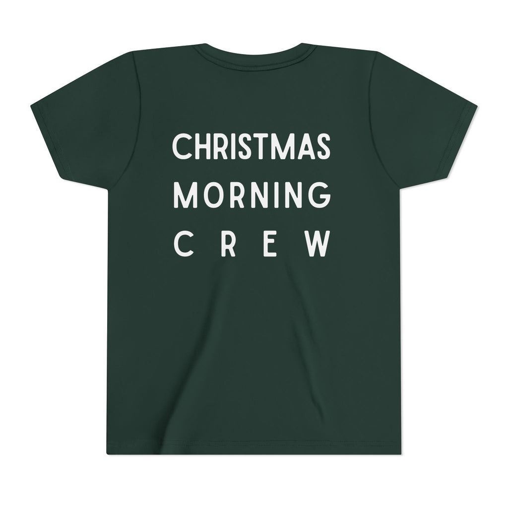 Youth Tee — "Christmas Morning Crew" Holiday Kids T-Shirt