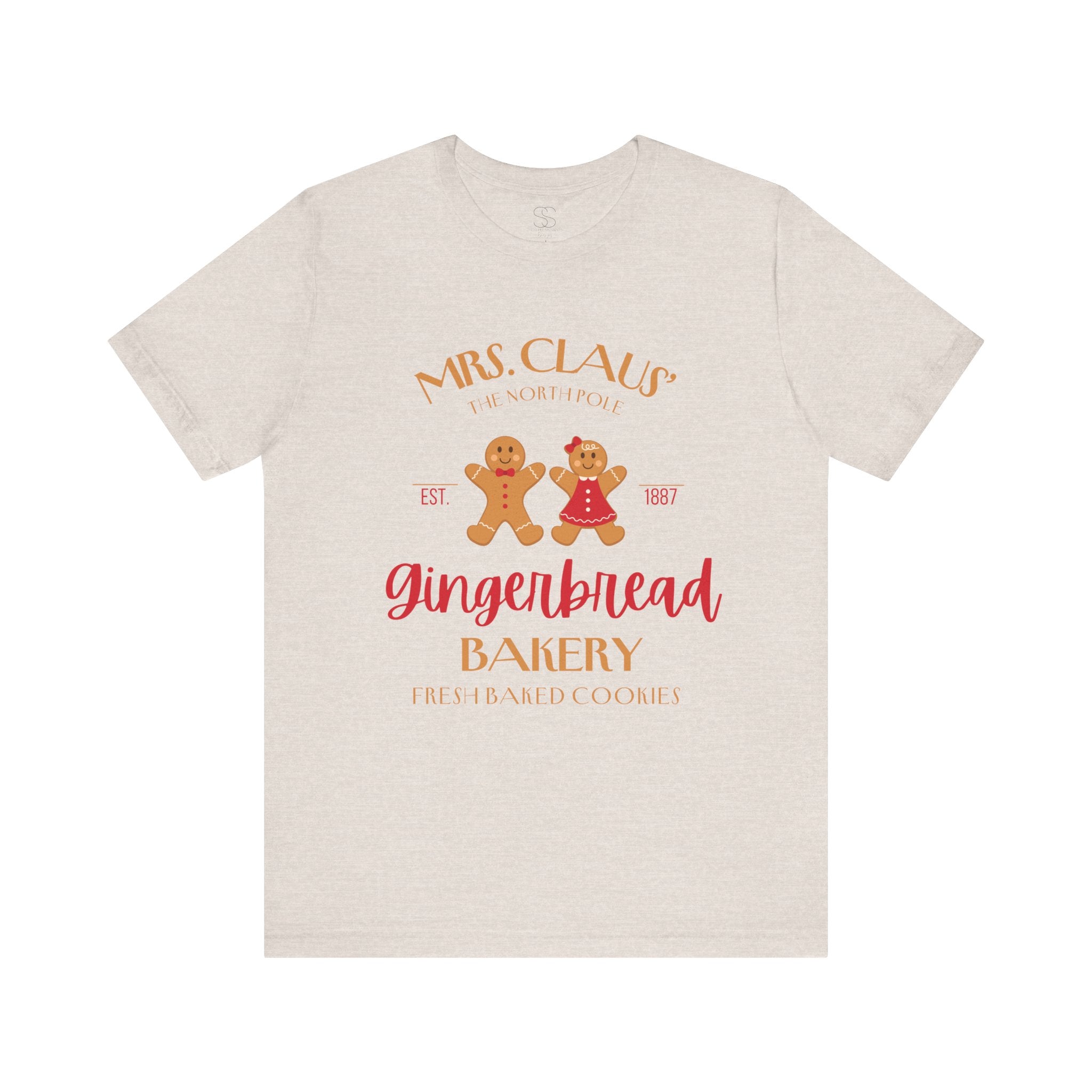 Gingerbread Bakery T‑Shirt – "Mrs. Claus' Gingerbread Bakery" Holiday Tee
