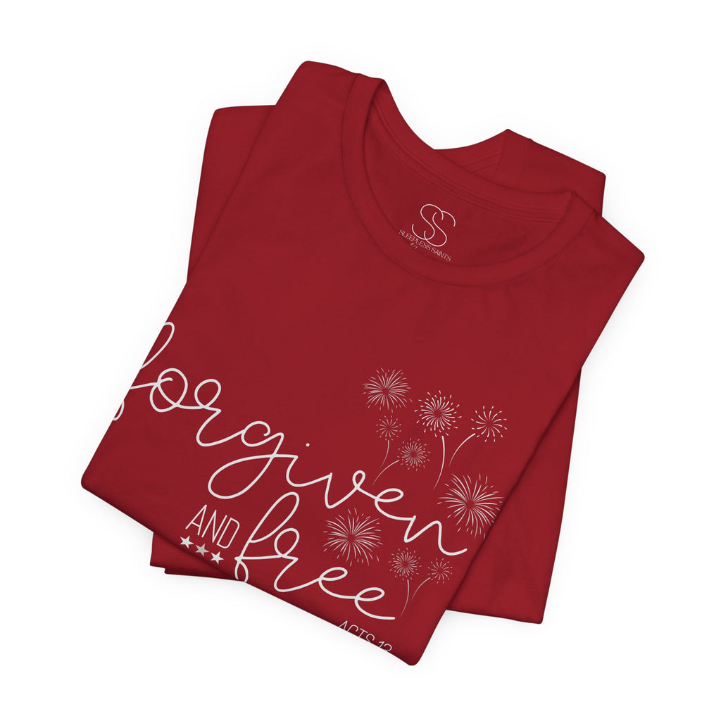 Forgiven and Free T-Shirt - Christian Faith Tee (Acts 13)