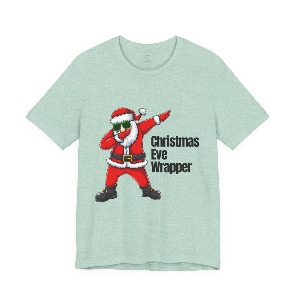 Christmas Eve Wrapper T-Shirt — Dabbing Santa Holiday Tee