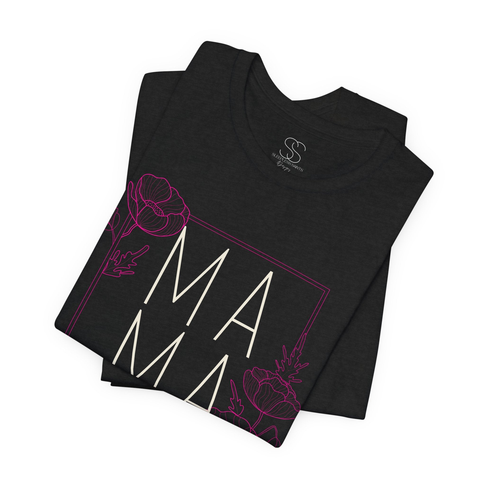 Mama Floral Tee — Modern Minimalist Mother Shirt
