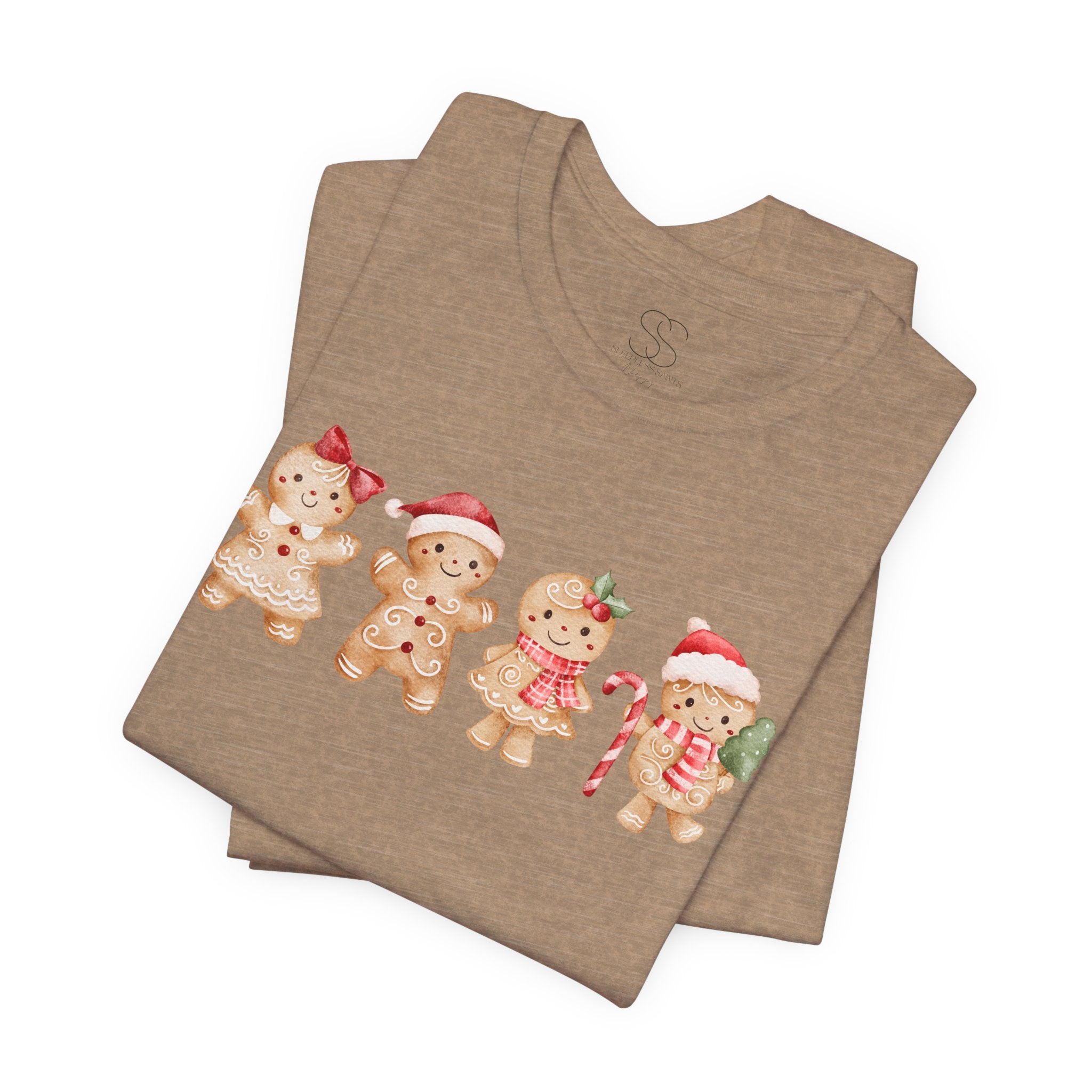 Cute Gingerbread Friends Christmas Tee — Holiday Cookie Crew T-Shirt