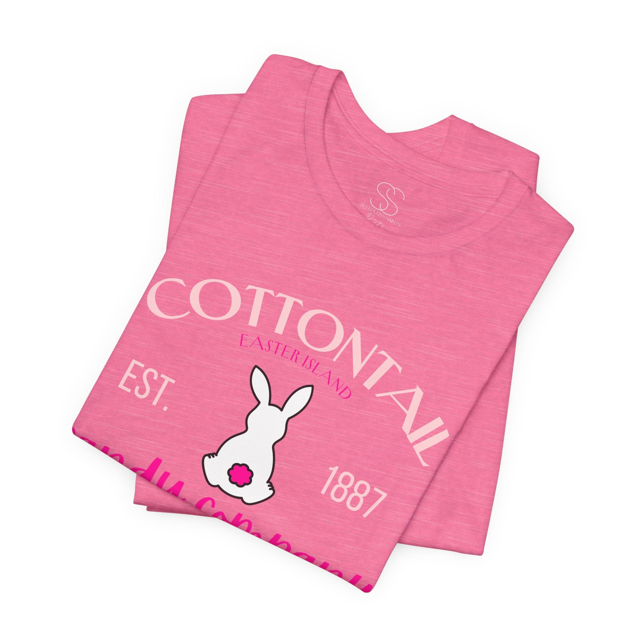 Cottontail Candy Company Tee – Cute Bunny Vintage Candy Shop Shirt
