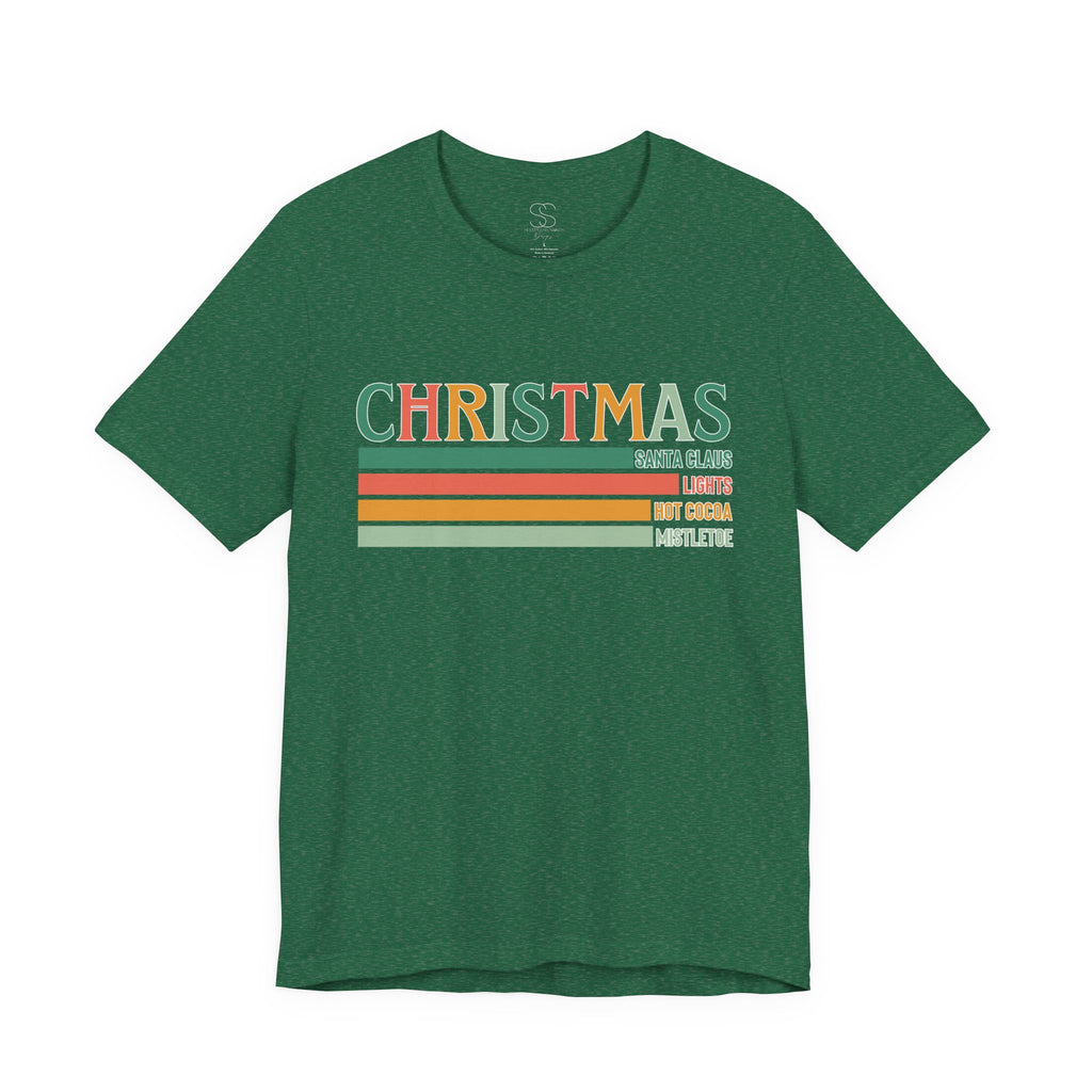 Christmas Words Unisex Jersey Tee