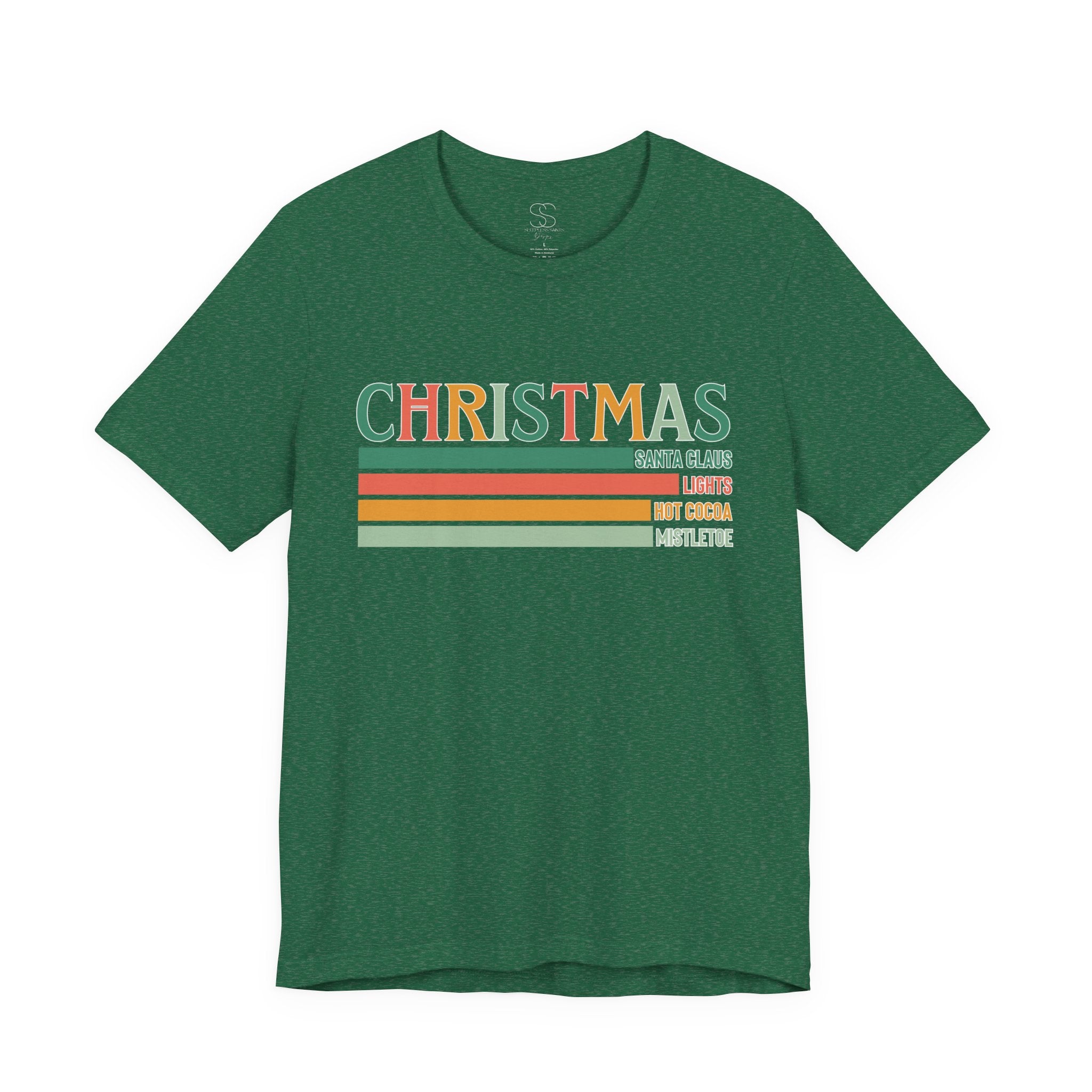 Christmas Words Unisex Jersey Tee