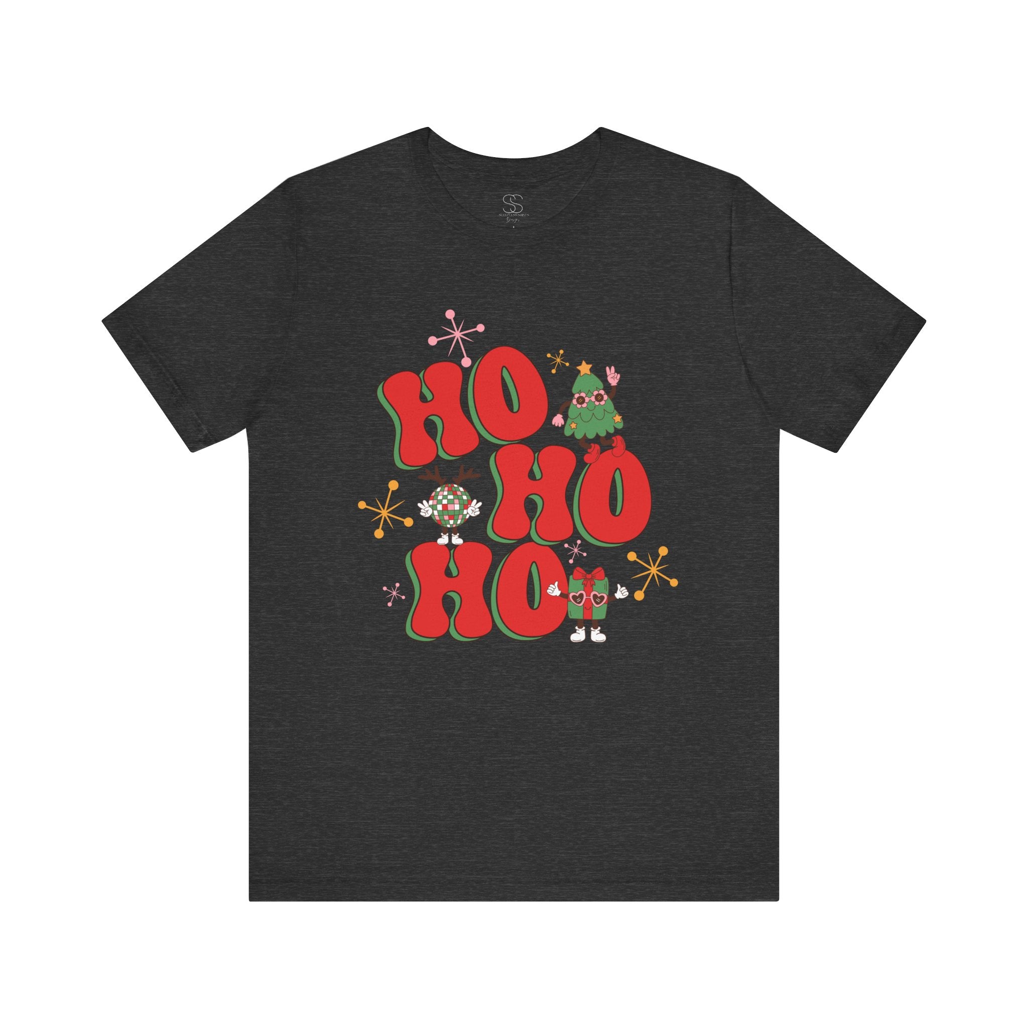 Christmas 'Ho Ho Ho' Tee – Festive Santa & Elf Holiday T-Shirt