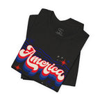 America Retro Graphic Tee - Patriotic 4th of July T-Shirt