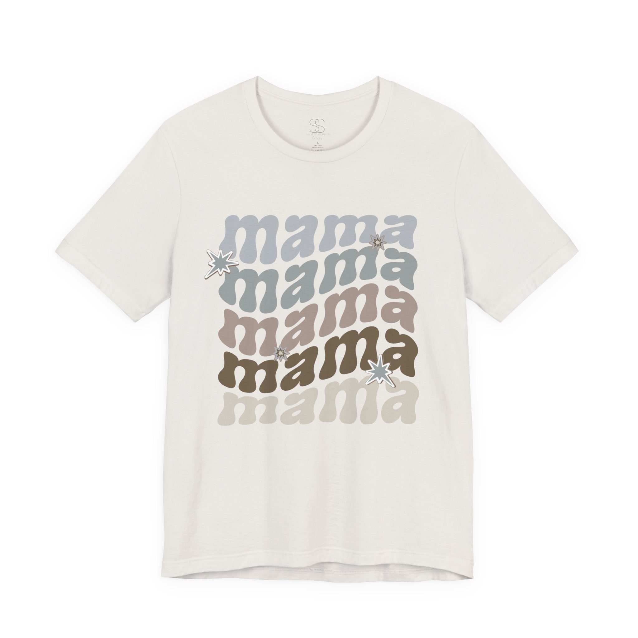 Mama Retro Tee — Vintage-Inspired 'Mama' Stacked Graphic T-Shirt