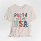 Party in the USA T-Shirt - Patriotic Fourth of July Graphic Tee