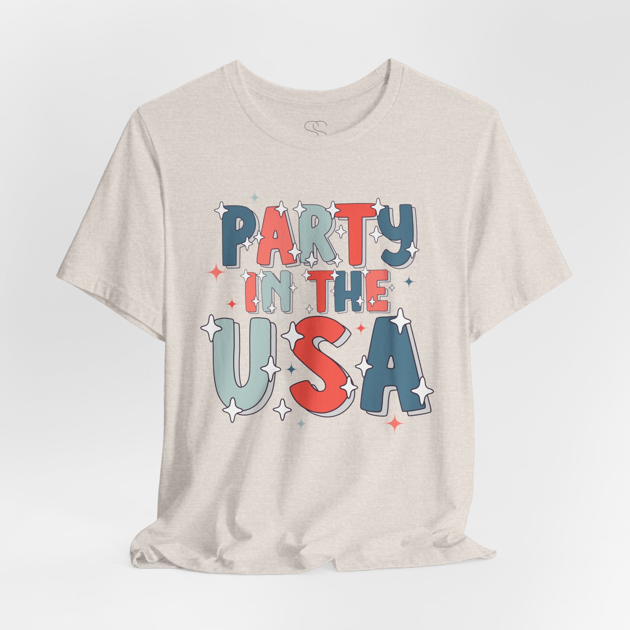 Party in the USA T-Shirt - Patriotic Fourth of July Graphic Tee