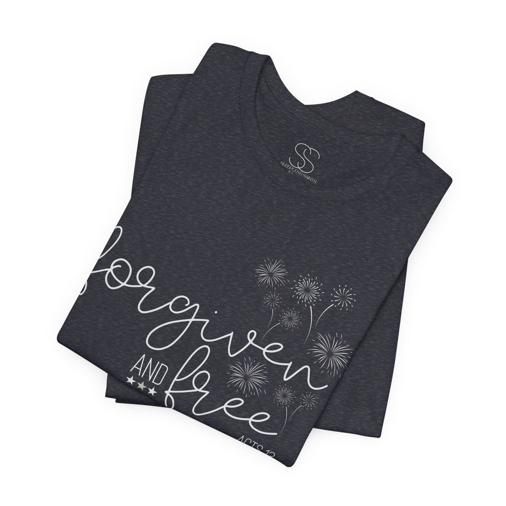 Forgiven and Free T-Shirt - Christian Faith Tee (Acts 13)
