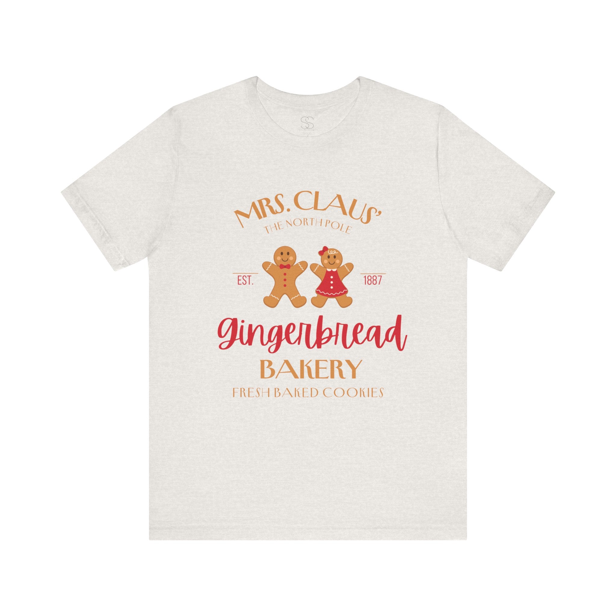 Gingerbread Bakery T‑Shirt – "Mrs. Claus' Gingerbread Bakery" Holiday Tee