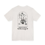 Mom Life Tee — Floral Skeleton Hand Graphic Motherhood T‑Shirt