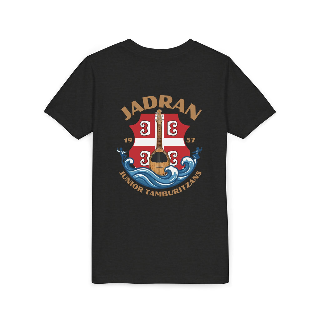 Jadran Junior Tamburitzans Kid Shirt - Tan Lettering & Serbian