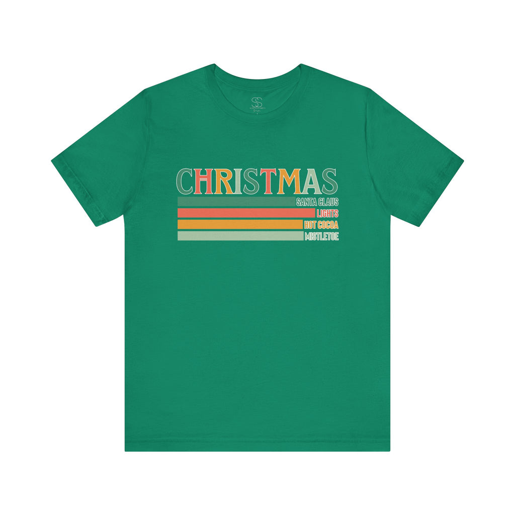 Christmas Words Unisex Jersey Tee