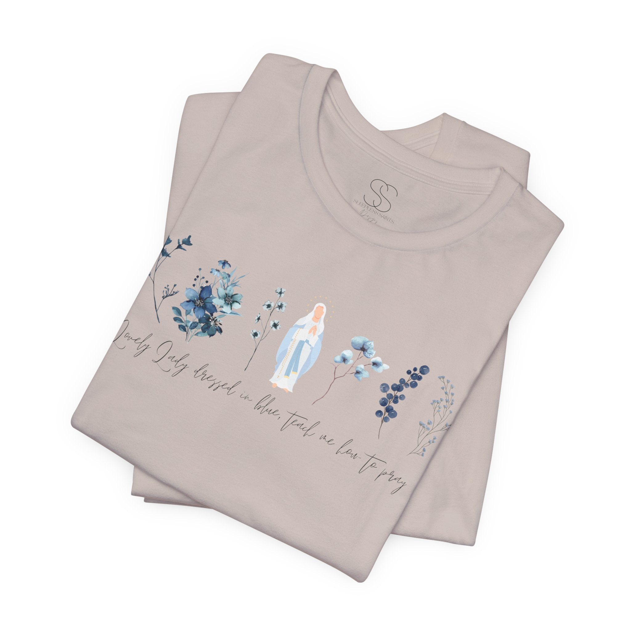 Lovely Lady Dressed in Blue Tee